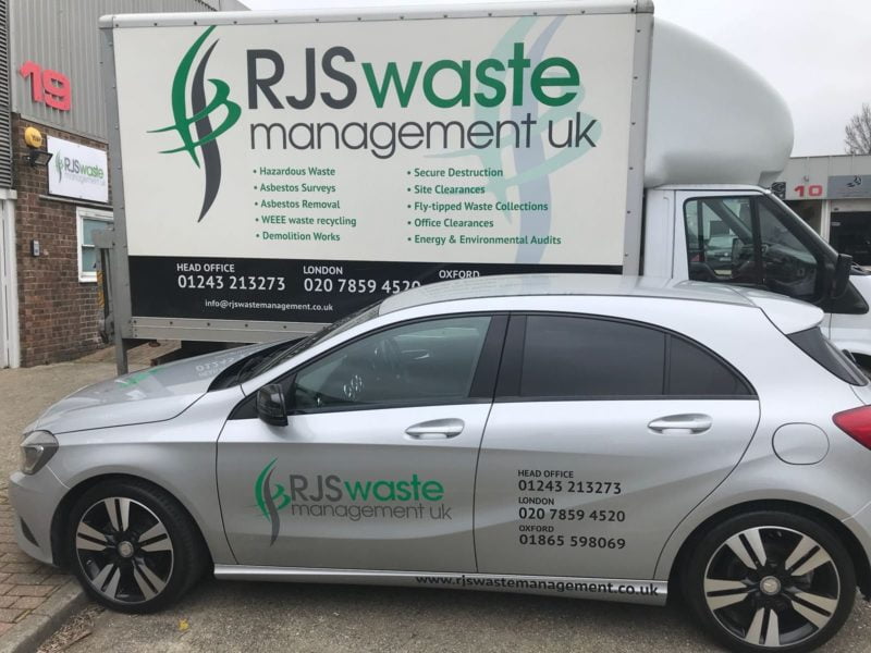 RJS Waste Management London car and waste removal van