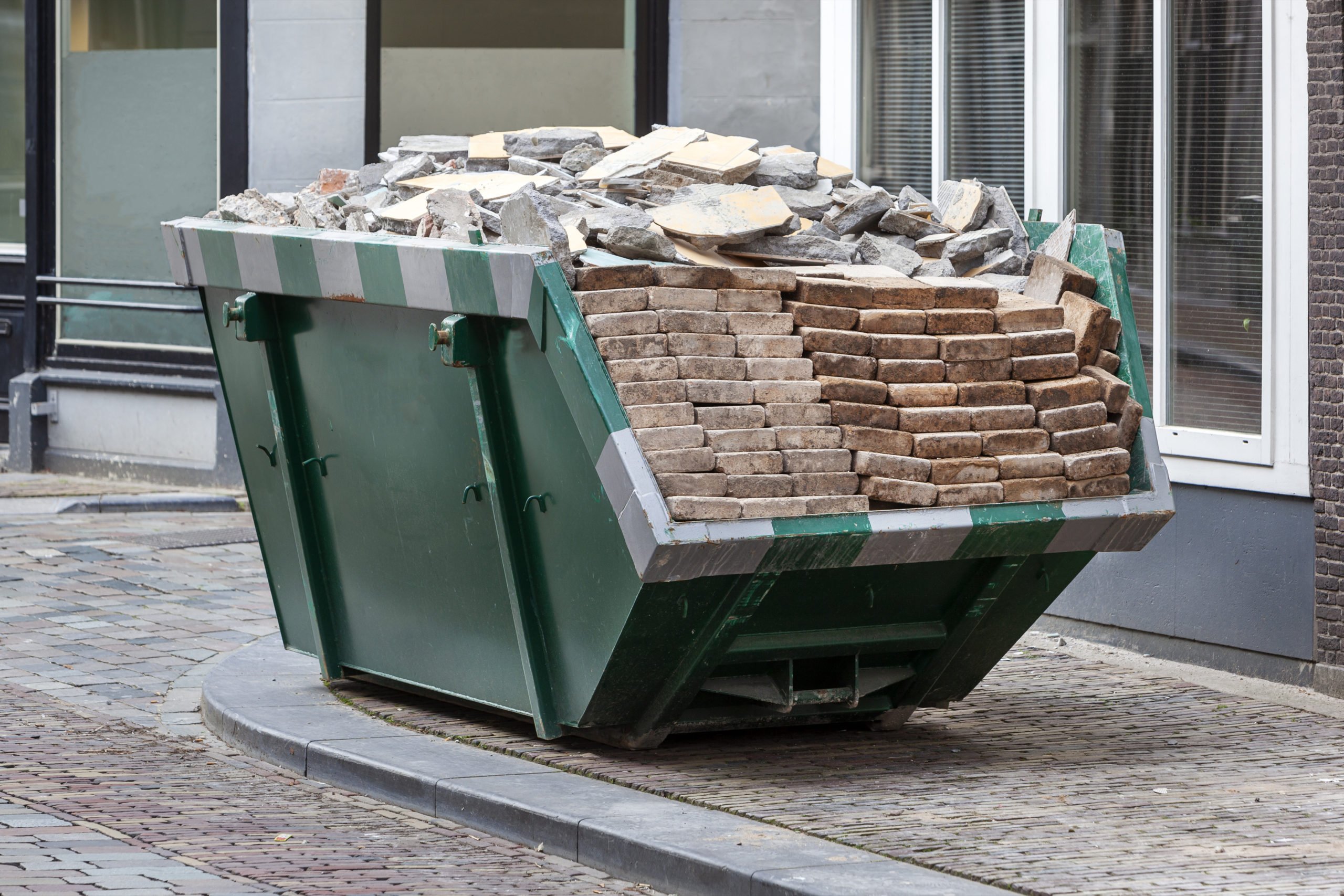 Construction site clearance skip