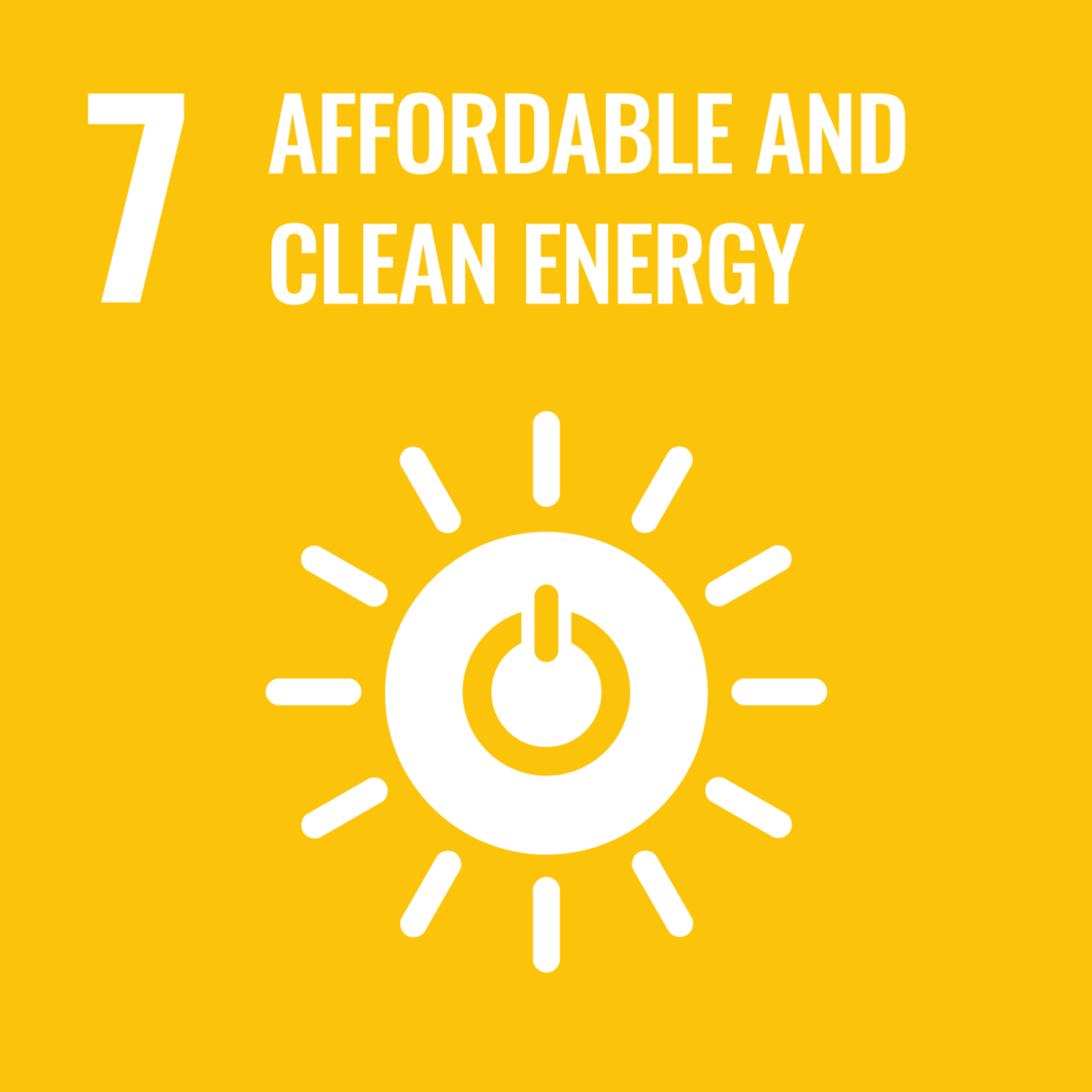 UN Sustainable Development Goal 7: Affordable and Clean Energy