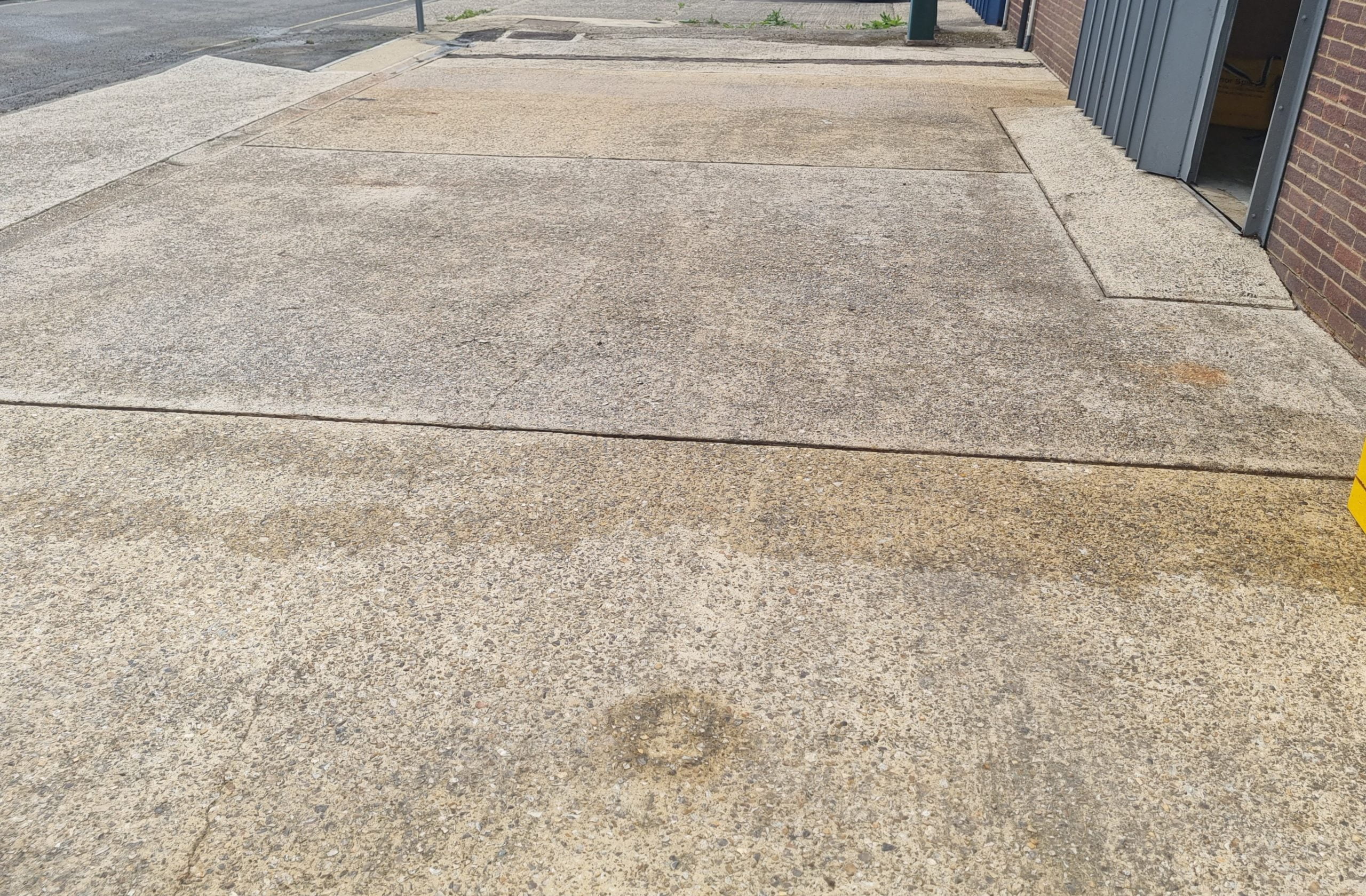After driveway cleaning – RJS Waste Management's main parking forecourt