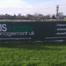 RJS Waste Management UK banner at Fontwell Racecourse